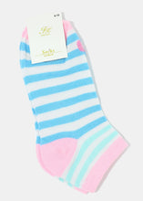 Load image into Gallery viewer, Soft Striped & Apple Low-Cut Socks