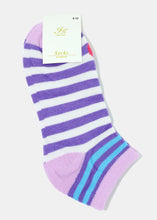 Load image into Gallery viewer, Soft Striped & Apple Low-Cut Socks