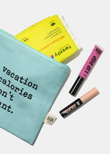 Load image into Gallery viewer, Re-Use Canvas Pouch - Vacation Calories