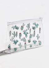 Load image into Gallery viewer, AOA Clear Makeup Pouch - Cactus