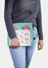 Load image into Gallery viewer, a2o Large Canvas Pouch - Modern Lips