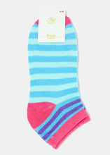 Load image into Gallery viewer, Soft Striped &amp; Apple Low-Cut Socks
