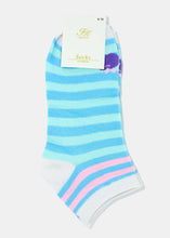 Load image into Gallery viewer, Soft Striped &amp; Apple Low-Cut Socks
