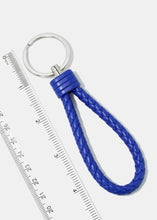 Load image into Gallery viewer, Faux Leather Weaved Keychain

