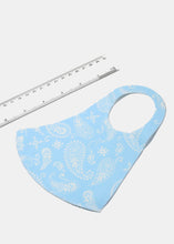 Load image into Gallery viewer, Adult Size Re-Usable Paisley Face Mask
