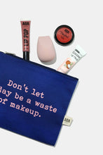 Load image into Gallery viewer, Re-Use Canvas Pouch - Today&#39;s Makeup
