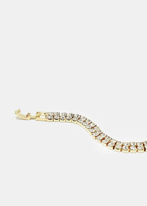2-Layer Rhinestone Pave Bracelet