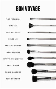 10-Piece Bon Voyage Brush Set
