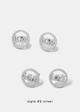 Load image into Gallery viewer, Circle Love Stud Earrings
