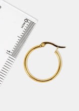 Load image into Gallery viewer, Small Smooth Metal Hoop Earrings
