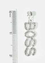 Load image into Gallery viewer, Rhinestone &quot;BOSS&quot; Drop Earrings
