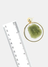 Load image into Gallery viewer, Dangling Fur Hoop Earrings
