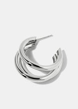 Load image into Gallery viewer, Layered Thick Open Hoop Earrings
