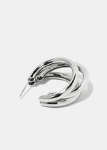 Load image into Gallery viewer, Layered Thick Open Hoop Earrings
