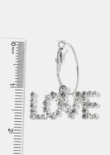 Load image into Gallery viewer, Rhinestone Statement Hoop Earrings
