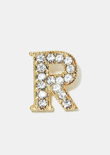 Load image into Gallery viewer, Gold Rhinestone Letter Earrings
