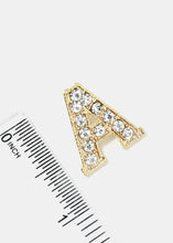 Load image into Gallery viewer, Gold Rhinestone Letter Earrings
