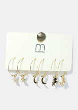 Load image into Gallery viewer, 3-Pair Multi Designed Earrings
