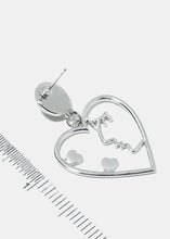 Load image into Gallery viewer, Side Face Profile Heart Shaped Earrings

