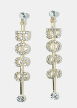 Load image into Gallery viewer, Dangling Rhinestone &quot;BOSS&quot; Earrings
