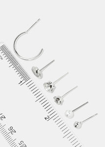 12-Pair Multi Design Earrings
