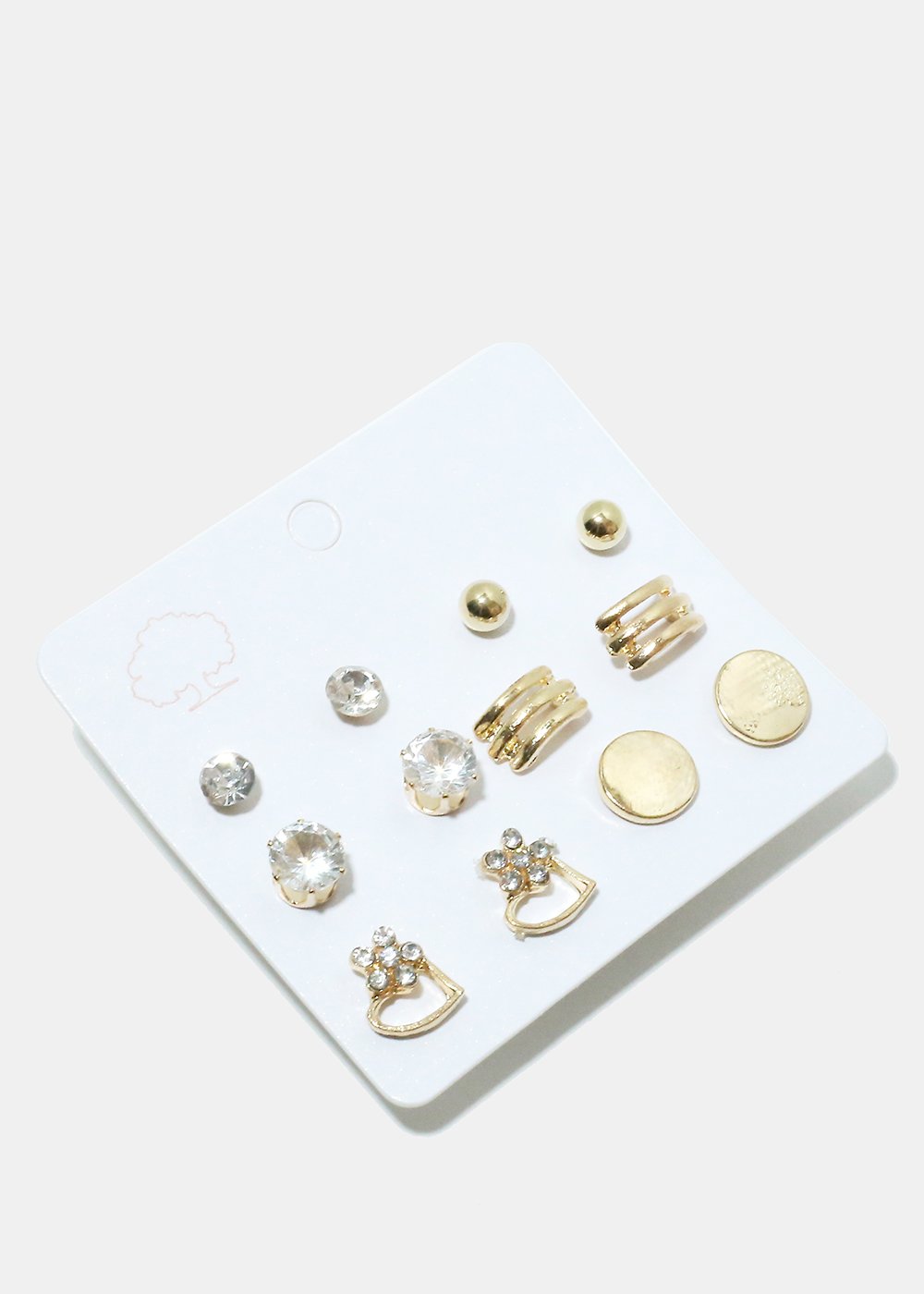 6-Pair Multi Design Earrings Set