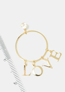 "LOVE" Dangle Earrings