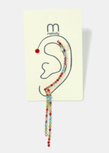 Load image into Gallery viewer, Rhinestone Pave Dangle Earcuff
