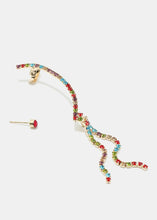 Load image into Gallery viewer, Rhinestone Pave Dangle Earcuff

