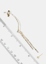 Load image into Gallery viewer, Rhinestone Pave Dangle Earcuff
