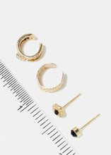 Load image into Gallery viewer, 4-Piece Gold Earcuff &amp; Earrings Set
