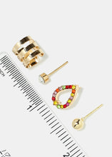 Load image into Gallery viewer, 4-Piece Earrings &amp; Earcuff Set
