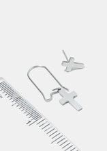 Load image into Gallery viewer, 2-Pair Cross Stud &amp; Dangle Earrings
