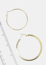 Load image into Gallery viewer, 4-Pair Multi Textured Hoop Earrings
