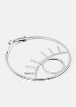 Load image into Gallery viewer, Eye Accent Hoop Earrings
