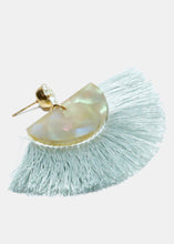 Load image into Gallery viewer, Rhinestone &amp; Tassel Dangle Earrings
