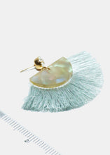 Load image into Gallery viewer, Rhinestone &amp; Tassel Dangle Earrings
