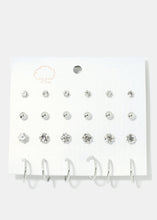 Load image into Gallery viewer, 12-Pair Stud &amp; Hoop Earrings
