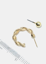 Load image into Gallery viewer, 6-Pair Ball &amp; Textured Hoop Earrings
