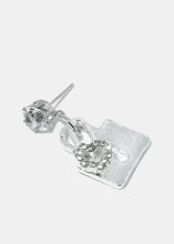 Load image into Gallery viewer, Key &amp; Lock Rhinestone Earrings

