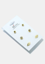 Load image into Gallery viewer, 3-Pair Multi Design Small Earrings
