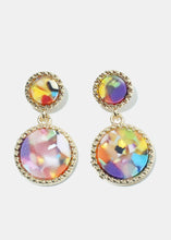 Load image into Gallery viewer, Enamel Circle Earrings
