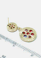 Load image into Gallery viewer, Enamel Circle Earrings
