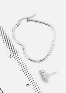 2-Pair Heart Earrings