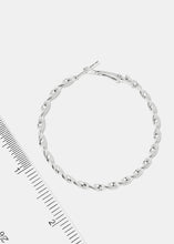 Load image into Gallery viewer, 3-Pair Twisted Hoop Earrings
