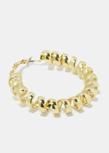 Load image into Gallery viewer, Spiral Hoop Earrings

