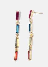 Load image into Gallery viewer, Colorful Gemstone Dangle Earrings
