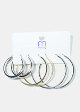 Load image into Gallery viewer, 3-Pair Multi Hoop Earrings
