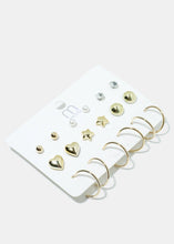 Load image into Gallery viewer, 9-Pair Multi Design Earrings
