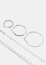 Load image into Gallery viewer, 3-Pair Multi Designed Hoops
